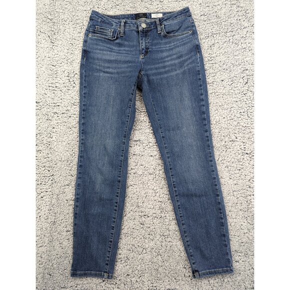 Raffaello Rossi Jane Skinny Jeans Womens EU 36 US 6 Low Rise Premium Denim Blue - Picture 1 of 14